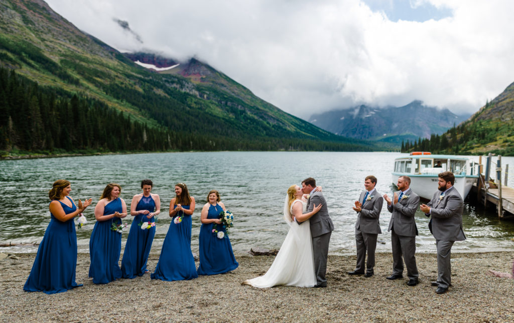 ceremony location in glacier national park lake josephine