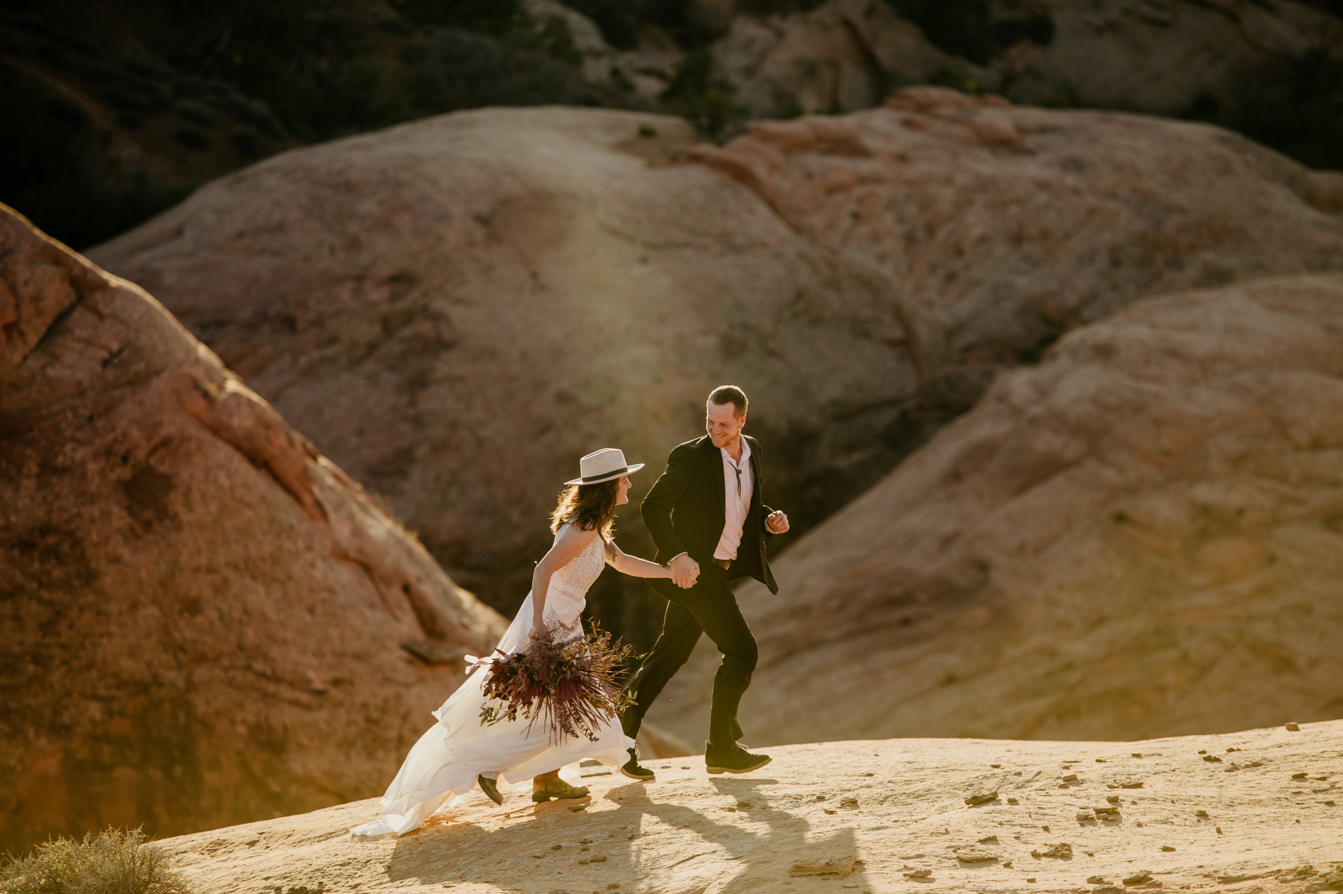 Moab Elopement at Sand Flats