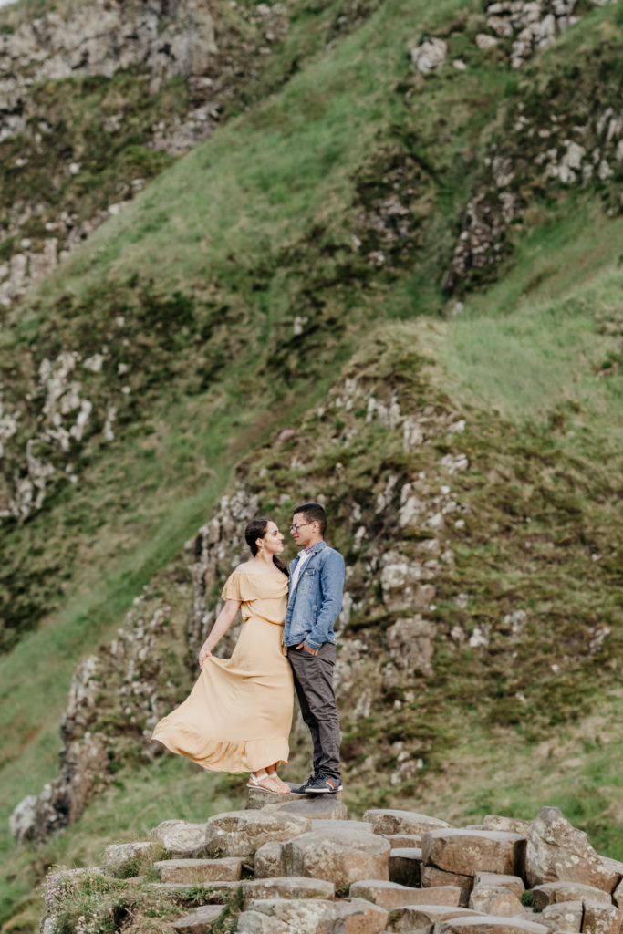 Giant's Causeway couple session best place to elope in Ireland