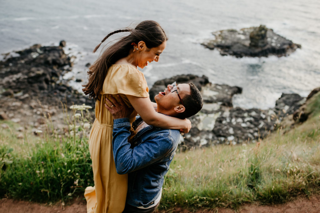 couples couple session in Giant's Causeway Ireland