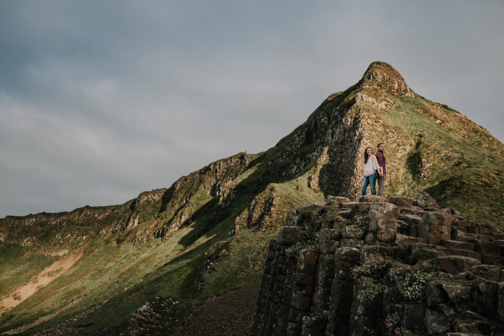 Where to elope in Ireland, Giant's Causeway engagement session