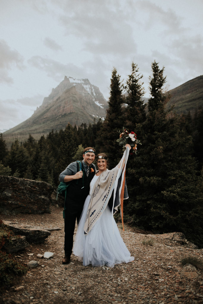 Glacier National Park wedding St Mary