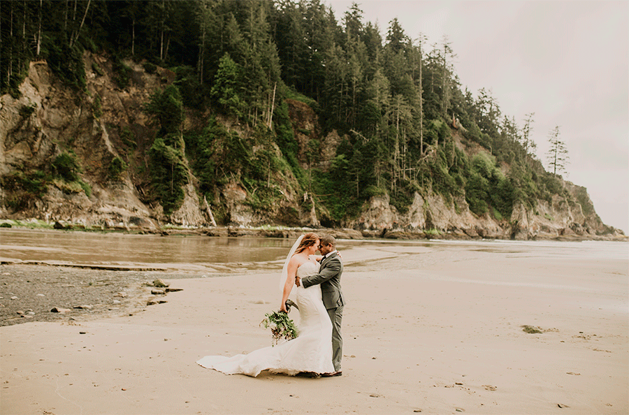 Where to elope in Oregon, Oswald West State park, coastal wedding locations in Oregon