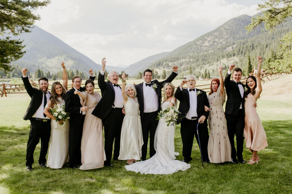 320 Ranch Micro Wedding, small family wedding in Big Sky, Montana