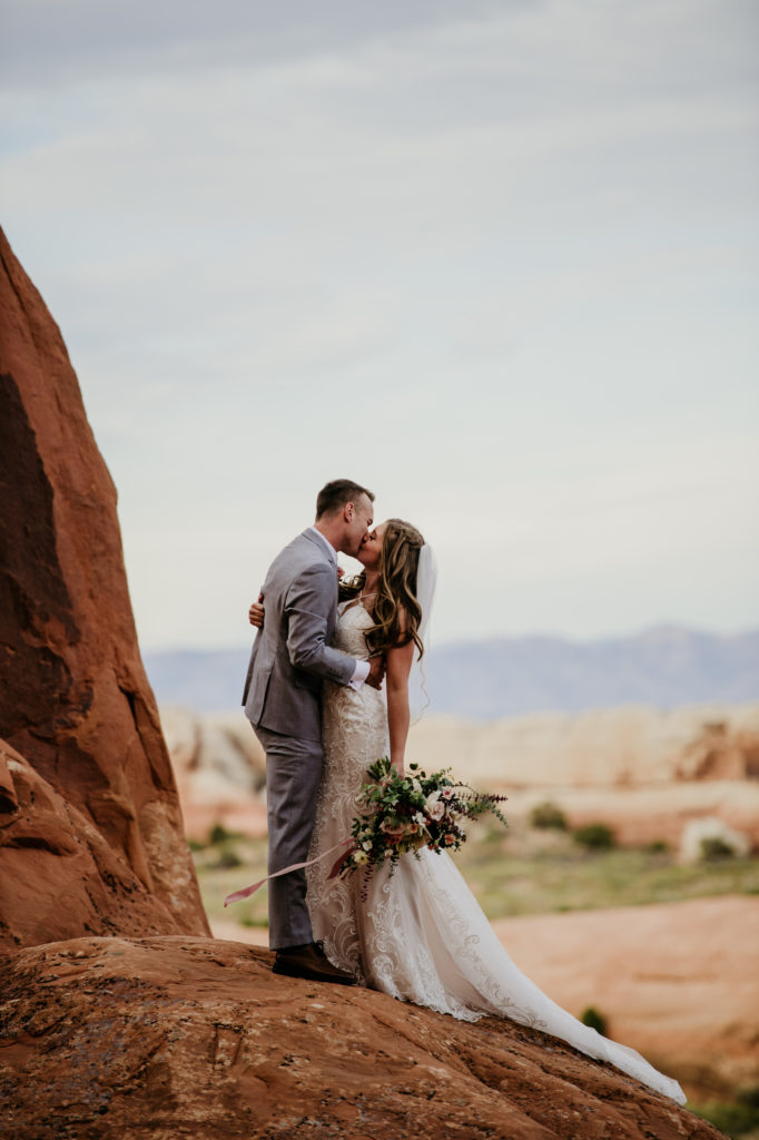 Arches National park elopement, moab elopement, utah desert elopement
