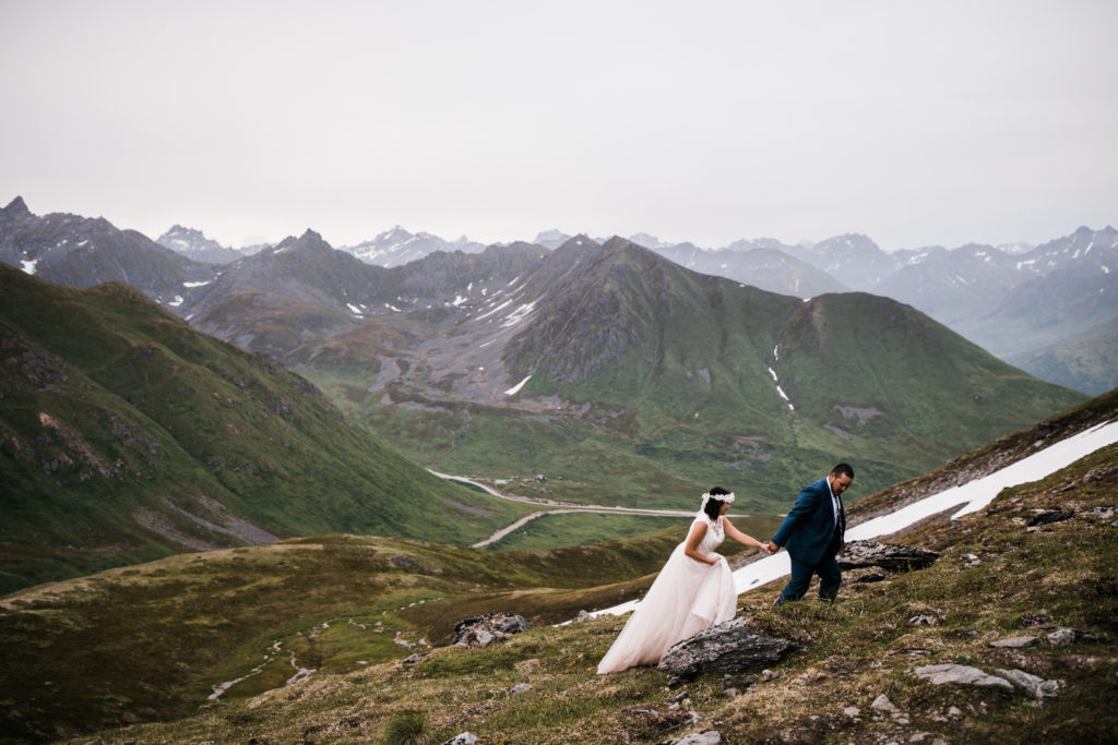 top elopement location trends of 2022, Hatcher Pass Alaska elopement