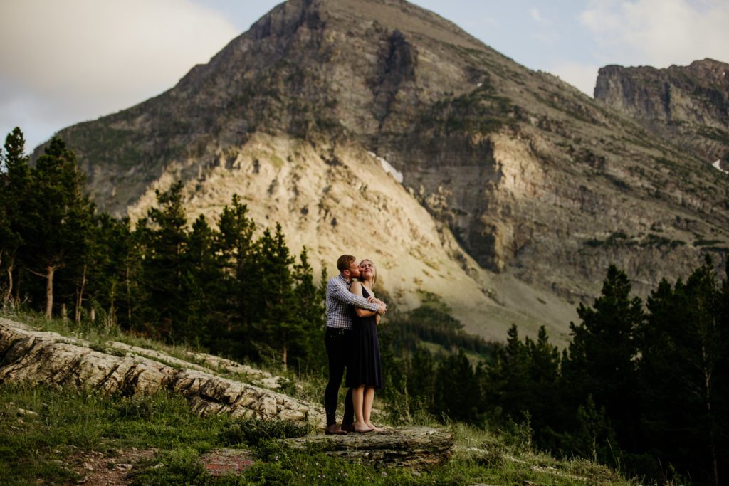 Best of 2022 elopement & wedding photography, couple session at Many Glacier, engagement session in Glacier National Park at Many Glacier Hotel