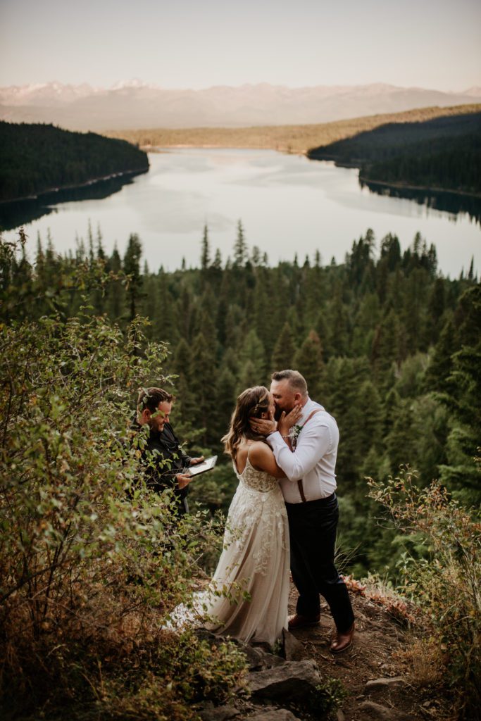 Best of 2022 elopement & wedding photography, Montana hiking elopement, adventure hiking elopement at Holland Lake