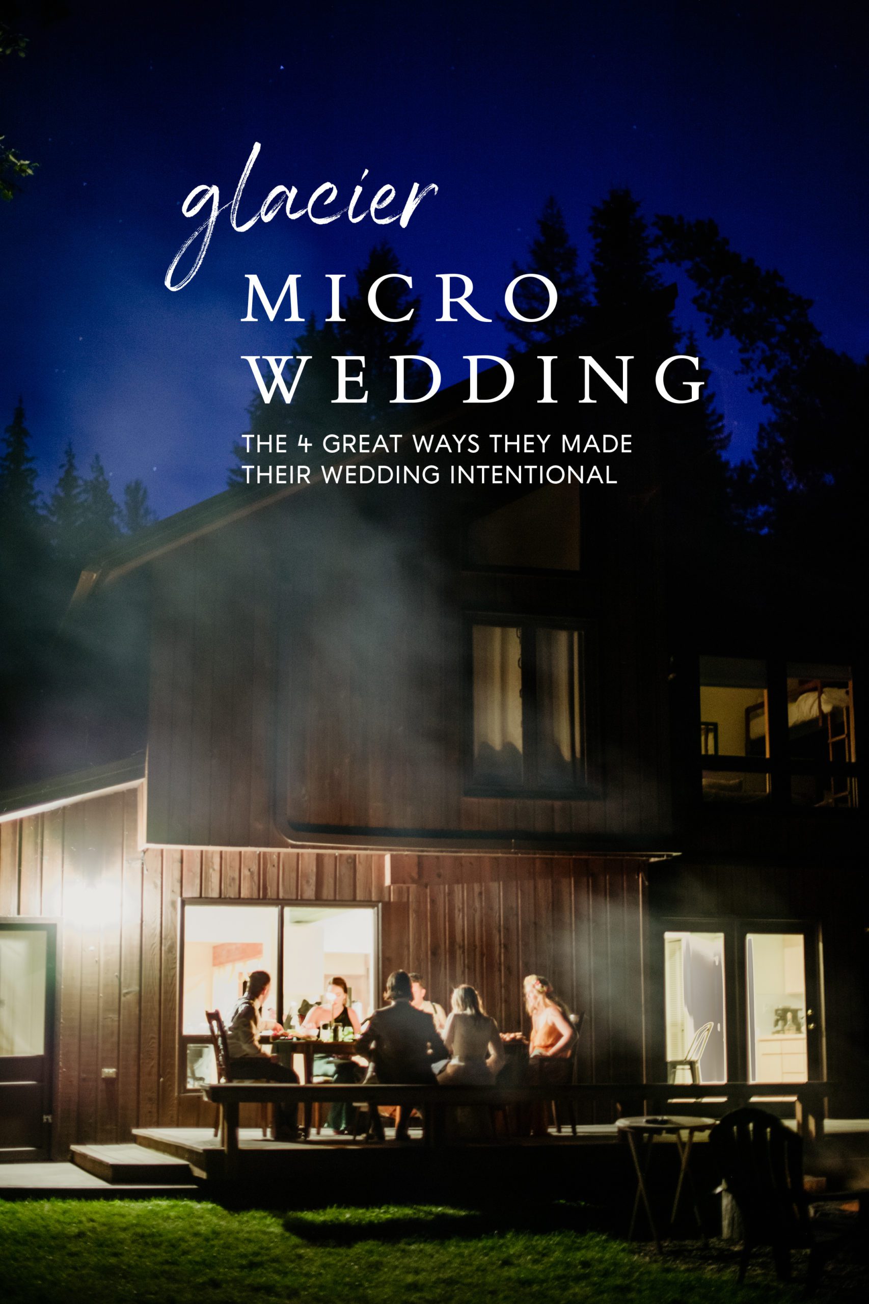 Glacier National Park micro wedding. Have a little picnic with your guests in Glacier National park. The 4 best ways to keep your micro wedding intentional! Take notes from this Glacier National Park Micro Wedding! 