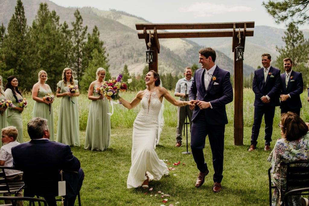 Best of 2022 elopement & wedding photography, Montana wedding at White Raven in Missoula. Montana wedding photographer. Husband and wife wedding photography team. 
