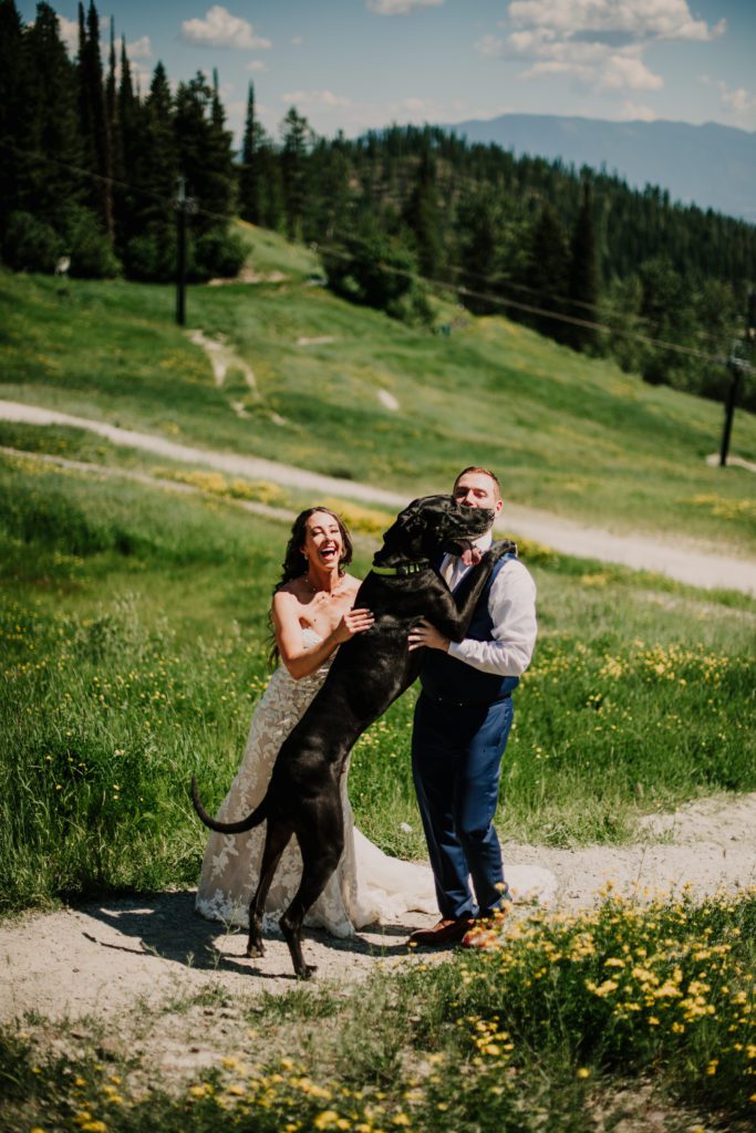 Best of 2022 elopement & wedding photography, Montana wedding at Whitefish Resort, Ski resort wedding. Montana wedding photographer. 