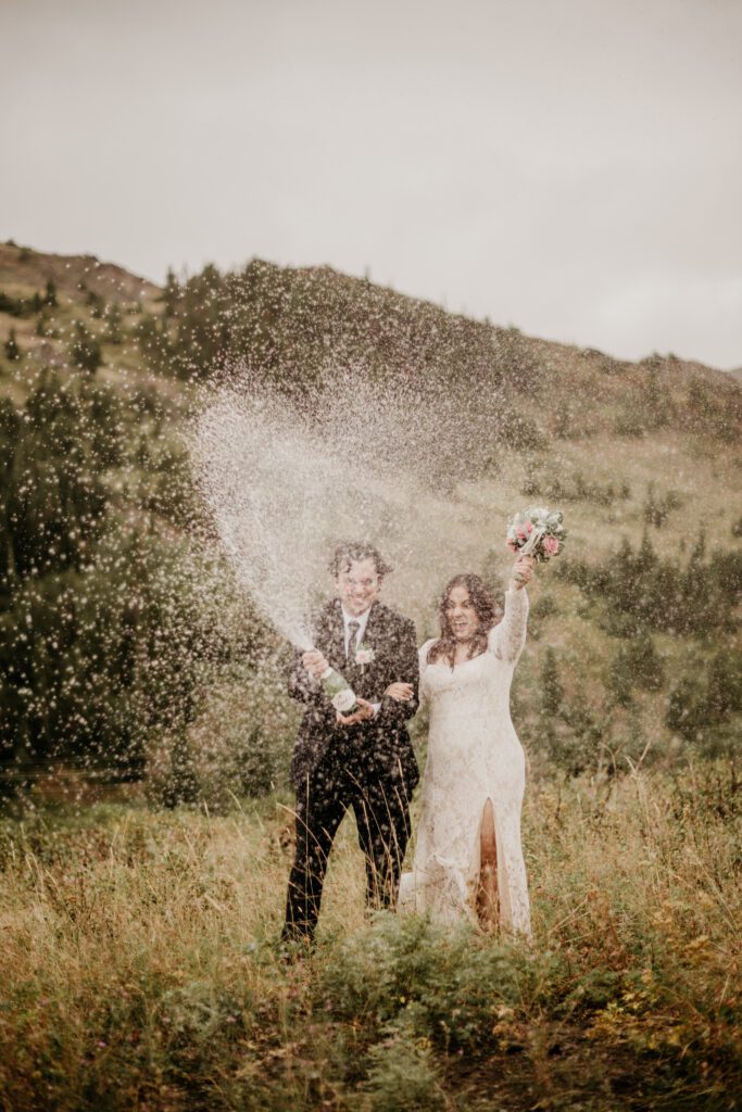 4 ways that this Texas couple came to Montana and did their elopement THEIR OWN WAY! Fall, moody Glacier elopement at Two Medicine!