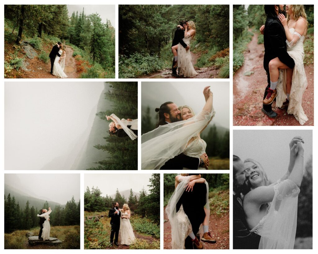 best of 2023 elopement & wedding photography with a steamy hiking elopement.