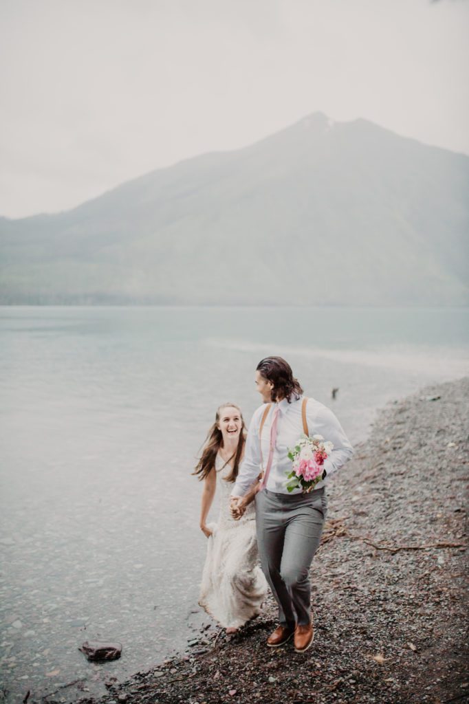 Glacier National Park elopement inspiration, elopement session
