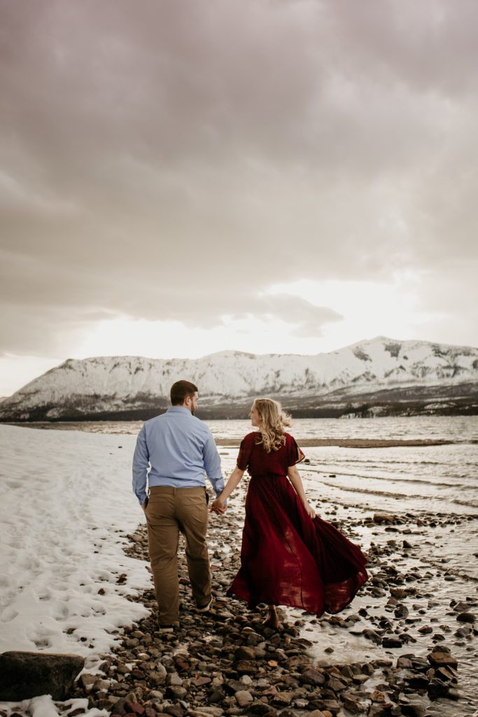Glacier National Park elopement inspiration, engagement session