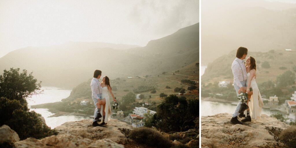 2 amazing days in Greece for a Crete hiking elopement! Off-the-beaten-path, secluded ceremony and hike! Perfect adventure elopement! 