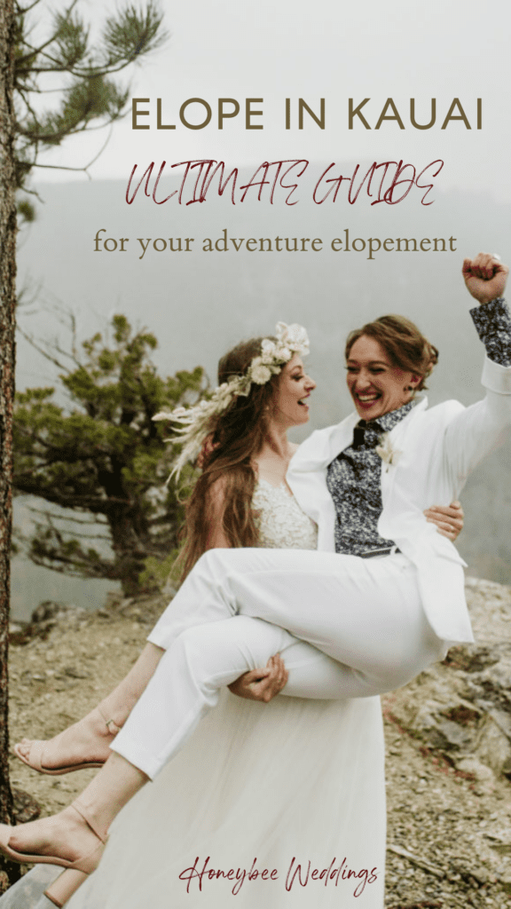 how to elope in Kauai with florals