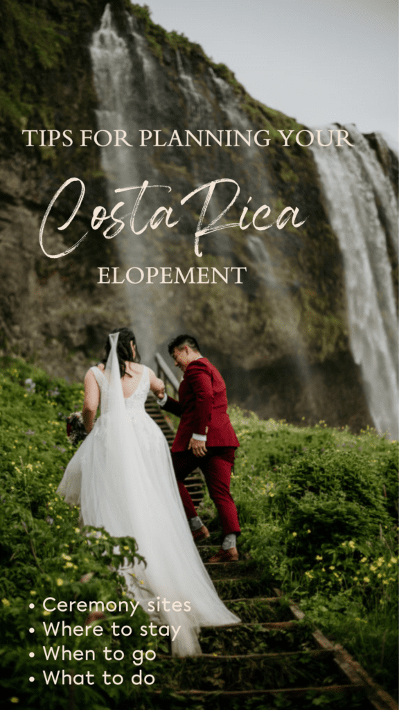 Elope in Costa Rica in front of a incredible waterfall. 