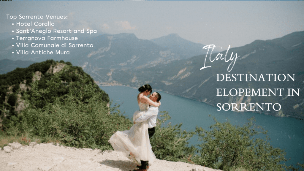 Have your Italy destination elopement in Sorrento!