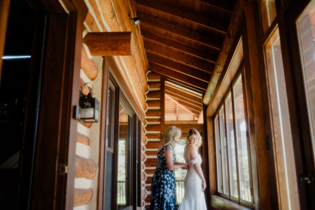 This sweet Glacier Homestead wedding features stunning Glacier National Park views, intimate moments, and heartfelt family celebrations. National park wedding.