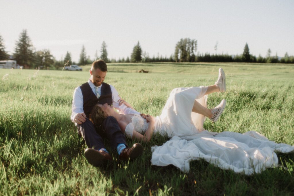 This sweet Glacier Homestead wedding features stunning Glacier National Park views, intimate moments, and heartfelt family celebrations. National park wedding.