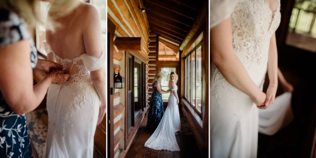 This sweet Glacier Homestead wedding features stunning Glacier National Park views, intimate moments, and heartfelt family celebrations. National park wedding.