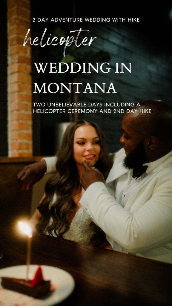 The ultimate helicopter wedding in Montana! From a stretch limo to stunning mountain views, this Bozeman adventure is a dream come true.