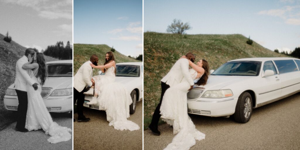 The ultimate helicopter wedding in Montana! From a stretch limo to stunning mountain views, this Bozeman adventure is a dream come true.