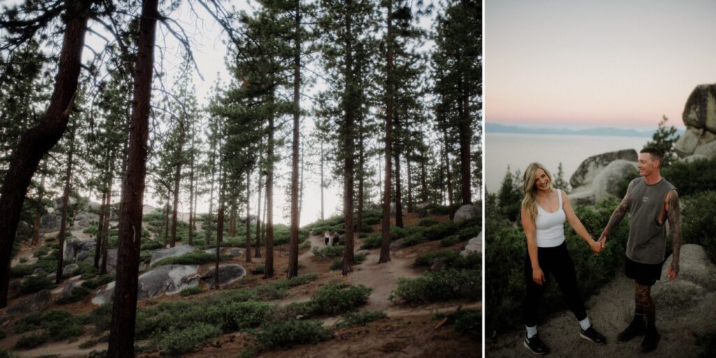 This gorg California elopement in Lake Tahoe has it all! Sunrise hike, private vows and a morning boating on the lake! PERFECTO!