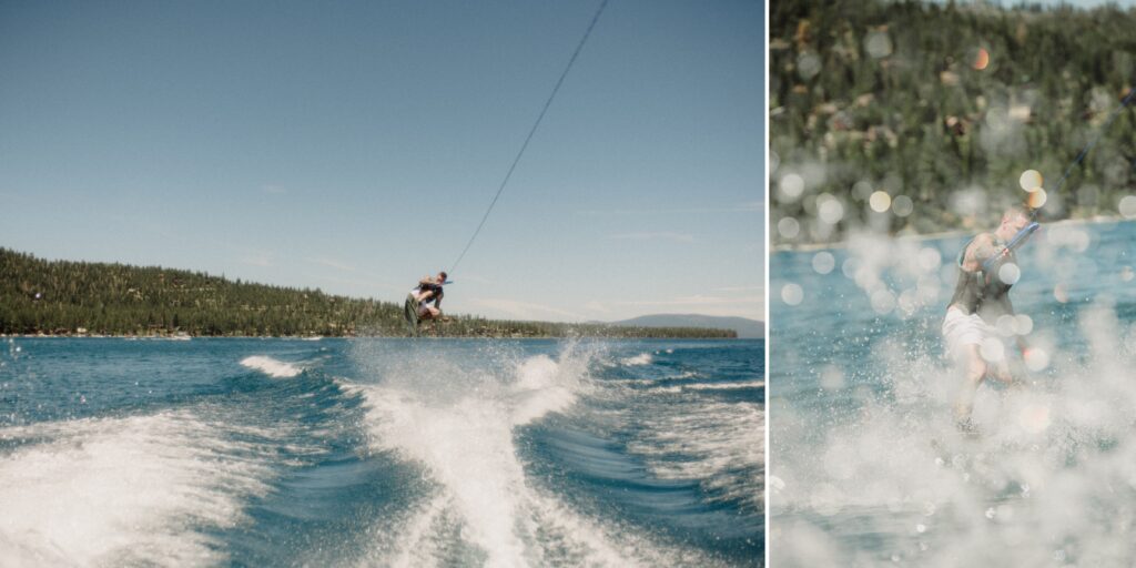 This gorg California elopement in Lake Tahoe has it all! Sunrise hike, private vows and a morning boating on the lake! PERFECTO!