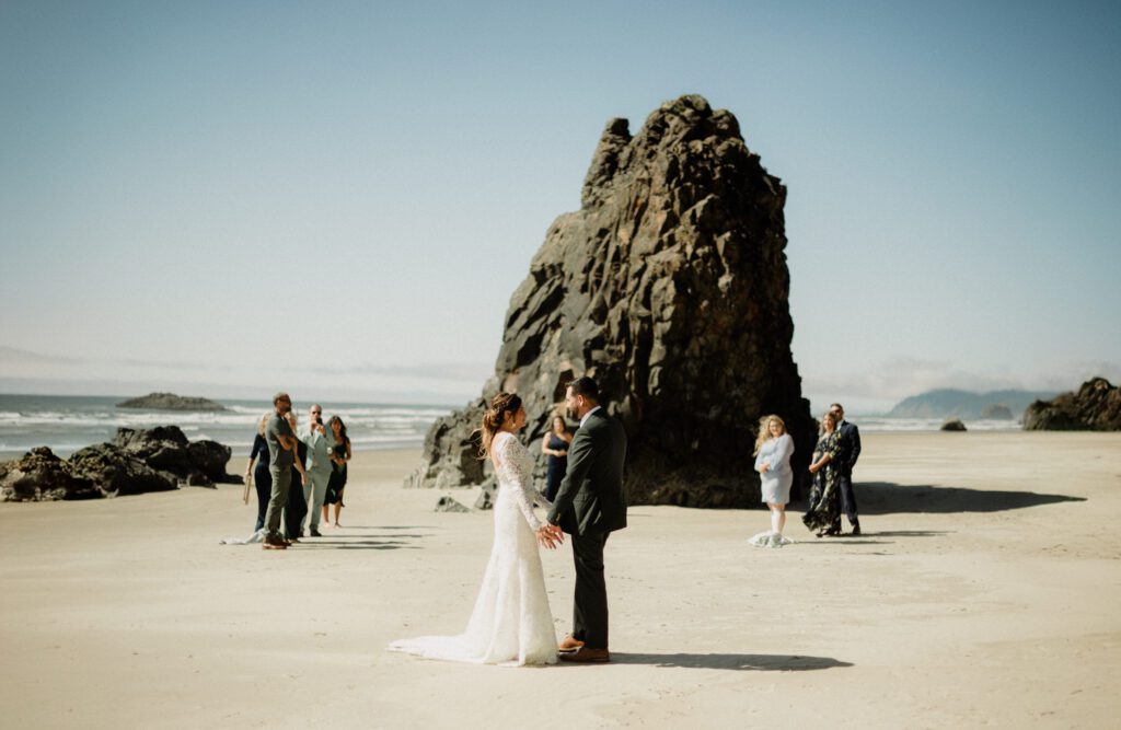 When you think, "elopement Oregon Coast," this is what you think of! Intimate vows at Hug Point, epic Haystack Rock views, and star photos!

This all day elopement will give you the inspo you need for the BEST ELOPEMENT SPOTS near Cannon Beach, contact info for officiants in the area and of course Cannon Beach Resorts you should stay in! 