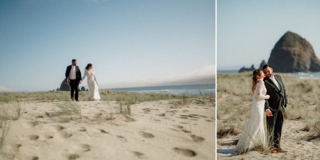 When you think, "elopement Oregon Coast," this is what you think of! Intimate vows at Hug Point, epic Haystack Rock views, and star photos!

This all day elopement will give you the inspo you need for the BEST ELOPEMENT SPOTS near Cannon Beach, contact info for officiants in the area and of course Cannon Beach Resorts you should stay in! 