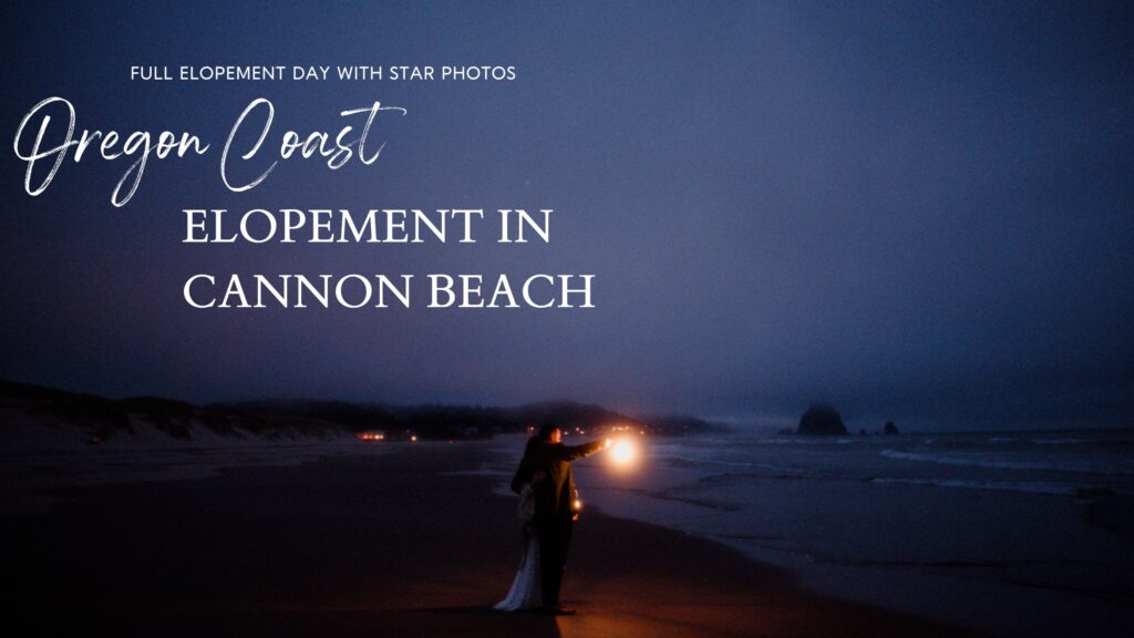 When you think, "elopement Oregon Coast," this is what you think of! Intimate vows at Hug Point, epic Haystack Rock views, and star photos!

This all day elopement will give you the inspo you need for the BEST ELOPEMENT SPOTS near Cannon Beach, contact info for officiants in the area and of course Cannon Beach Resorts you should stay in! 