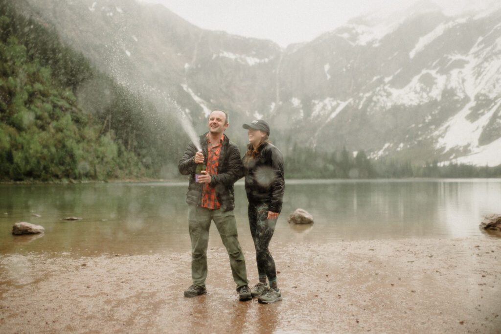 A National Park proposal in Glacier! STUNNING lake view with 4-mile hike where he popped the question. She said YES!

How do I surprise my girlfriend with a proposal on a hike? 