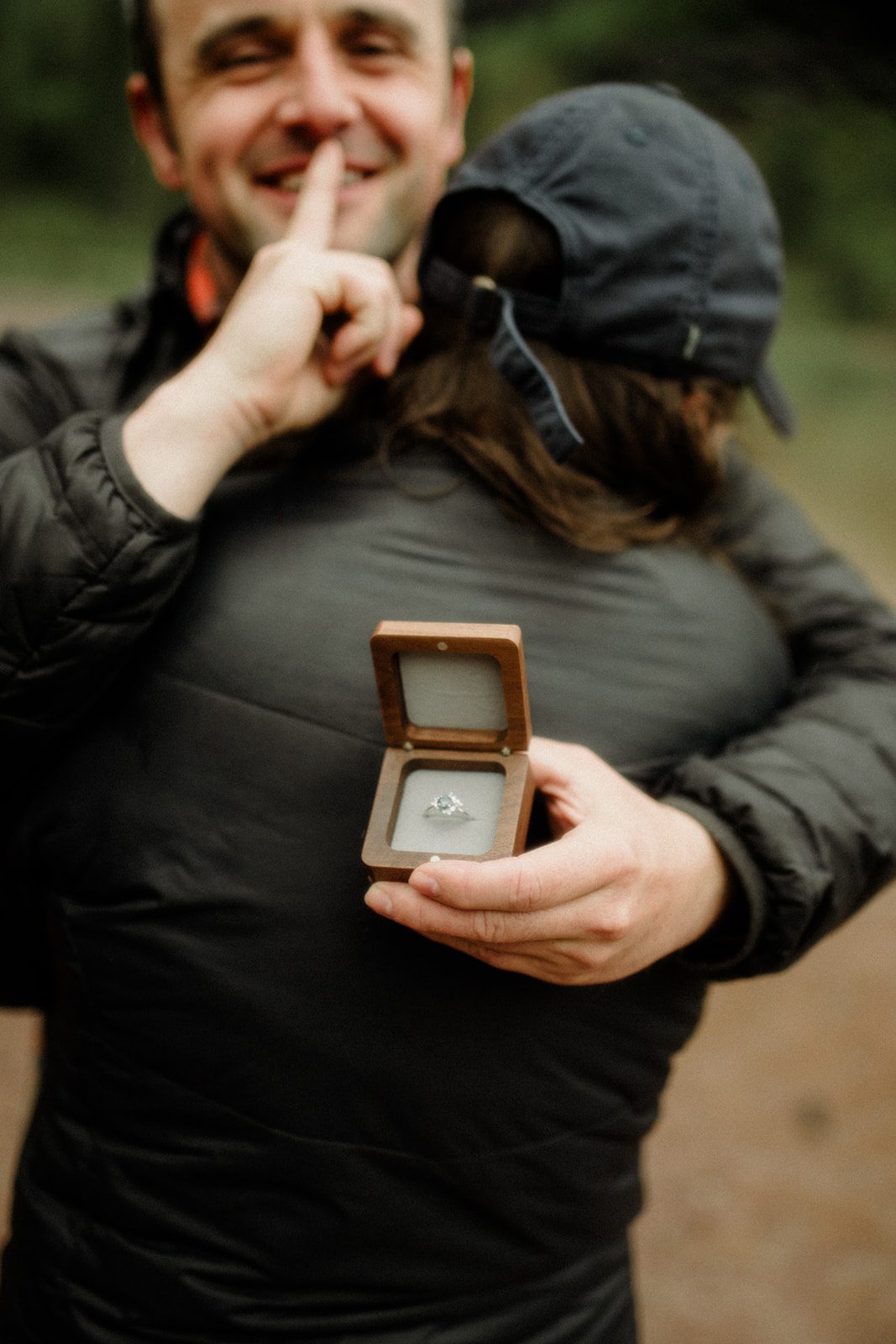 A National Park proposal in Glacier! STUNNING lake view with 4-mile hike where he popped the question. She said YES!

How do I surprise my girlfriend with a proposal on a hike? 