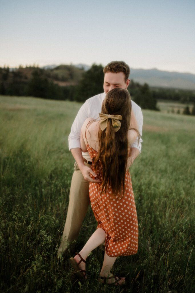 Propose in Missoula at Blue Mountain in the summertime. This couple had the most beautiful summer engagement - no hiking required!