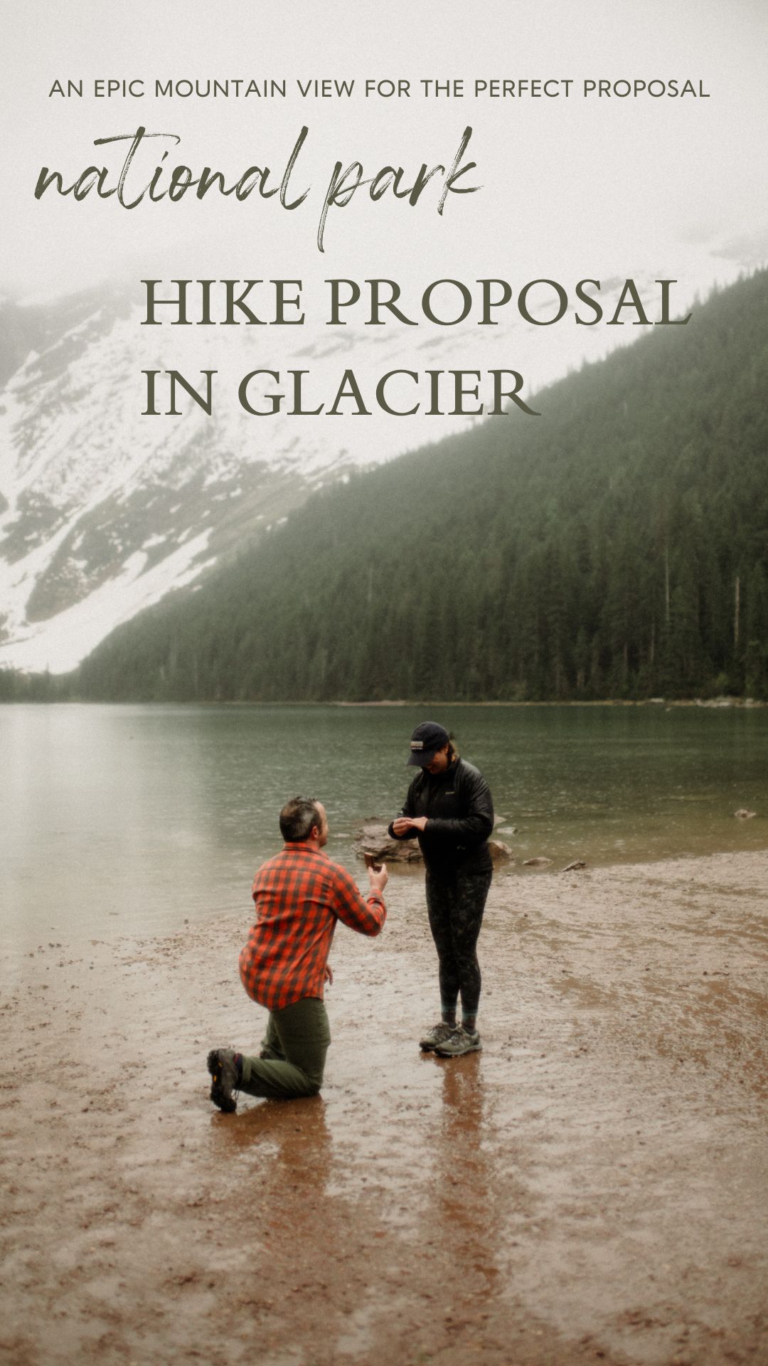 A National Park proposal in Glacier! STUNNING lake view with 4-mile hike where he popped the question. She said YES!

How do I surprise my girlfriend with a proposal on a hike? 