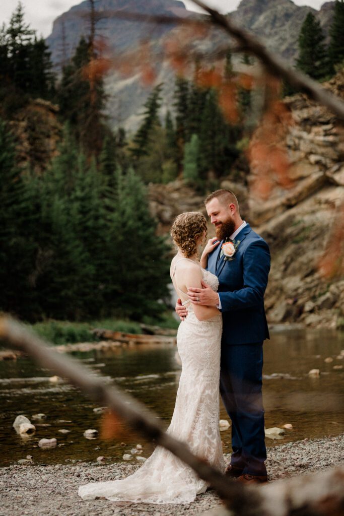 You know it's an adventure wedding in Glacier National Park when you see bears, stumble across mountain sheep and get married! The bride said this about her wedding day, "we literally did EVERYTHING!" 

A Two Medicine wedding ceremony and then a drive up the Going to the Sun Road made this day an epic adventure!