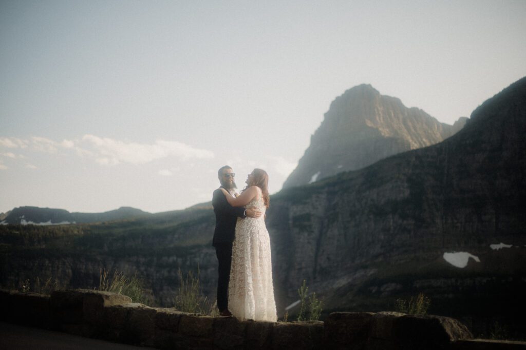 From stunning views at Lake McDonald to magical star photos at Hidden Lake, their day is perfection! *Montana adventure elopement in Glacier*!