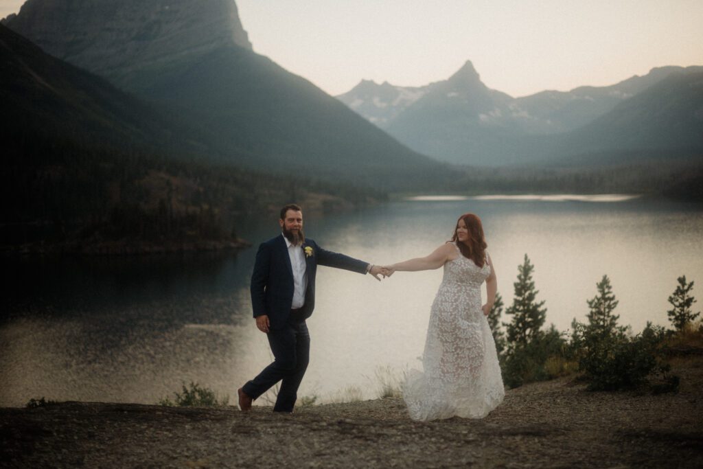 From stunning views at Lake McDonald to magical star photos at Hidden Lake, their day is perfection! *Montana adventure elopement in Glacier*!