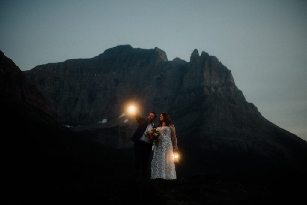 From stunning views at Lake McDonald to magical star photos at Hidden Lake, their day is perfection! *Montana adventure elopement in Glacier*!