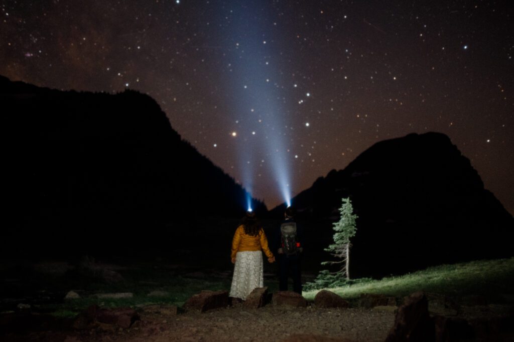 From stunning views at Lake McDonald to magical star photos at Hidden Lake, their day is perfection! *Montana adventure elopement in Glacier*!