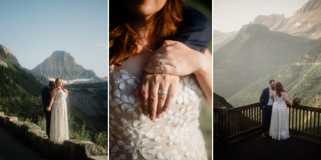 From stunning views at Lake McDonald to magical star photos at Hidden Lake, their day is perfection! *Montana adventure elopement in Glacier*!