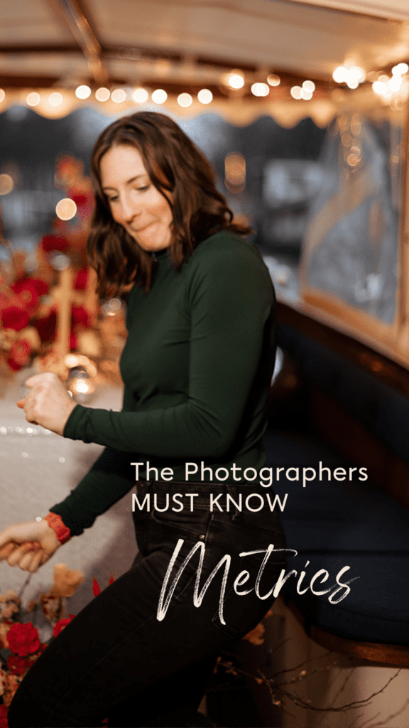 KPIs as a photographer. Dancing photographer in a boat in Amsterdam, wearing long sleeve green turtle neck and giving a dance move.