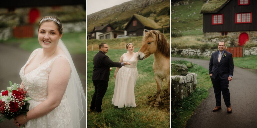 An unforgettable Faroe Islands elopement! Spontaneous vows, stunning cliffs, local traditions and stormy star photos at Saksun. 