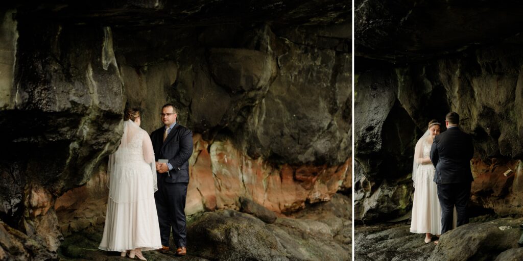 An unforgettable Faroe Islands elopement! Spontaneous vows, stunning cliffs, local traditions and stormy star photos at Saksun. Wedding ceremony at the Sea Woman statue in Kalsoy. 