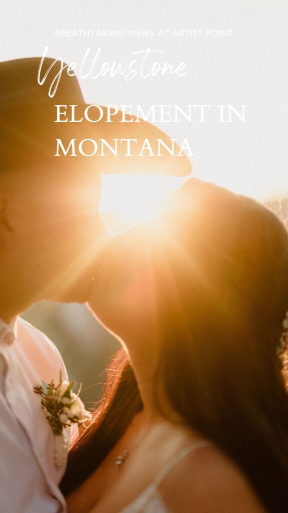 Plan your dream elopement in Yellowstone! Breathtaking views at Artist Point and stunning memories captured by our photographers await you! 