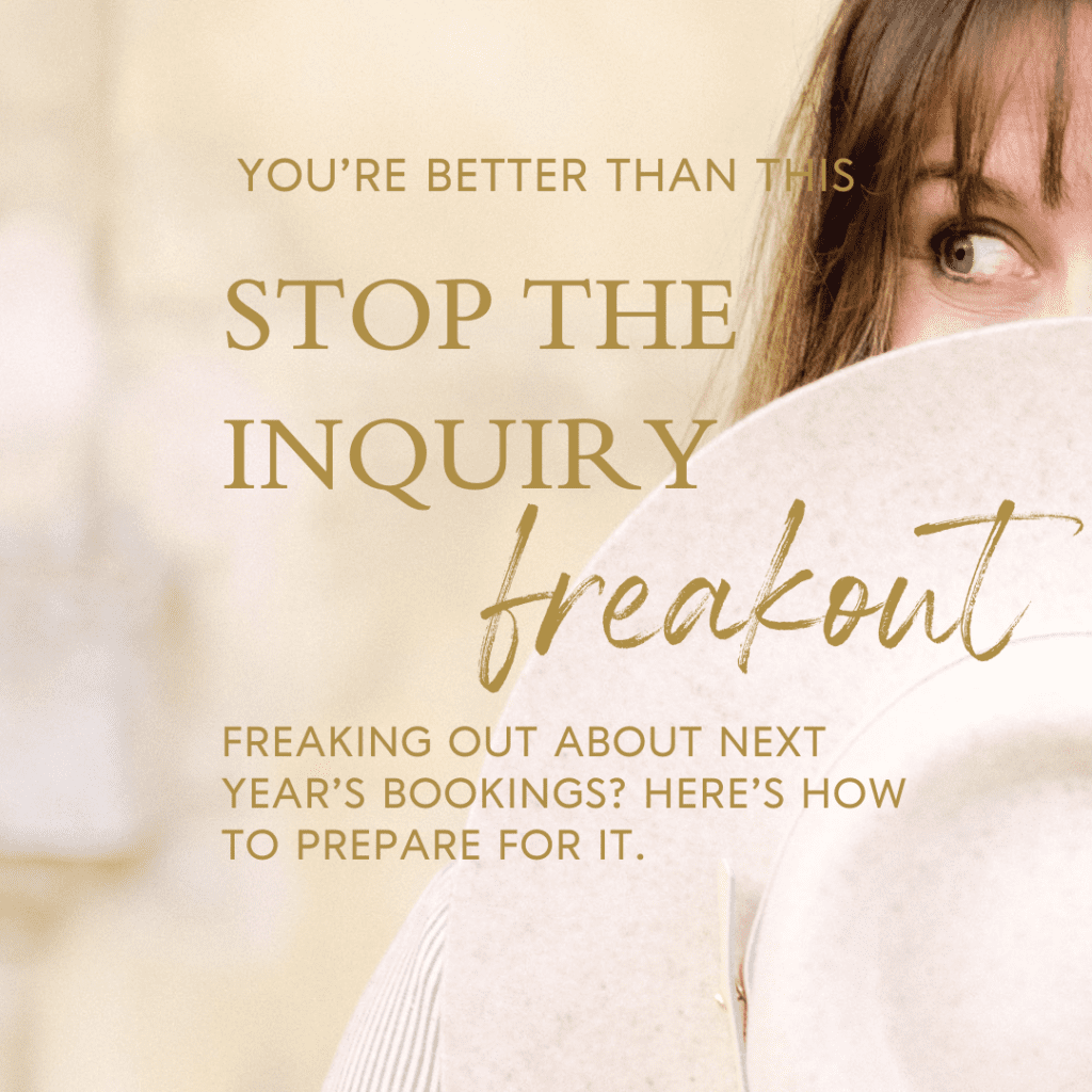 Get ready to prepare for booking season with expert tips to attract dream clients, optimize your business, and slay inquiries during engagement season!