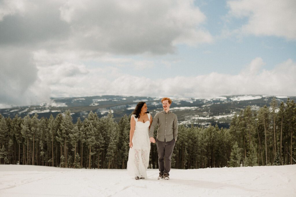 The BEST Big Sky Resort engagement! This dreamy mountaintop proposal in Montana brings the views, the snow, and all the swoon-worthy moments!
