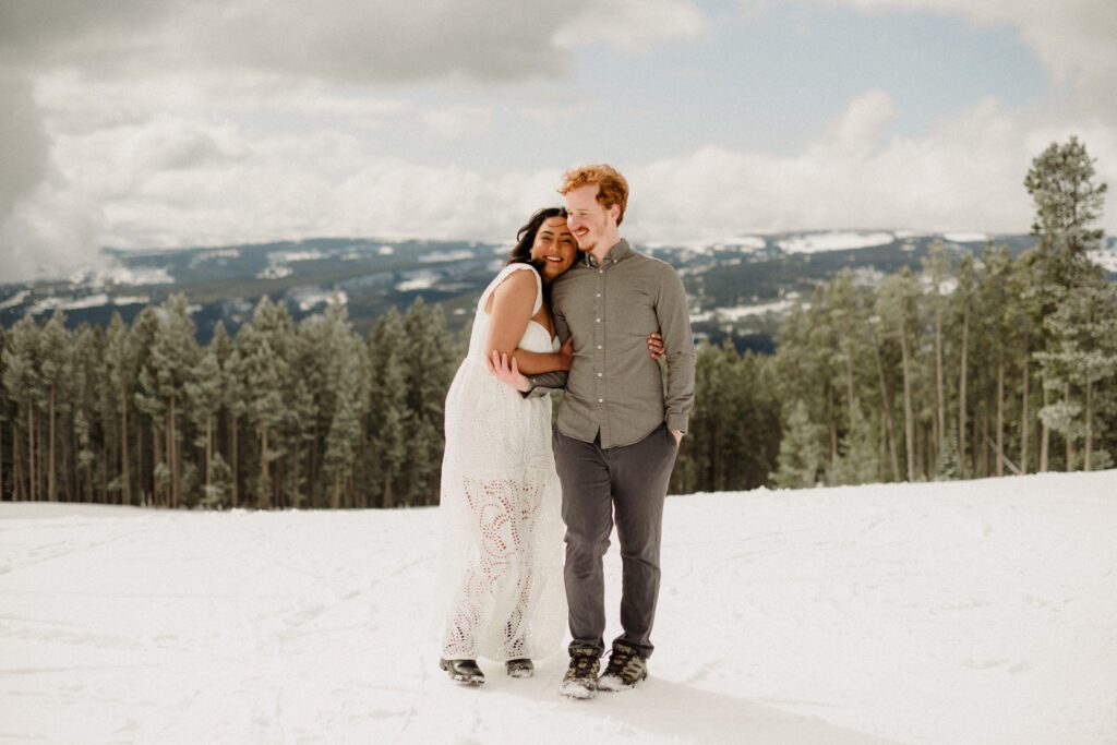 The BEST Big Sky Resort engagement! This dreamy mountaintop proposal in Montana brings the views, the snow, and all the swoon-worthy moments!